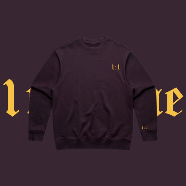 PLUM 1:1 OG LOGO CREWNECK